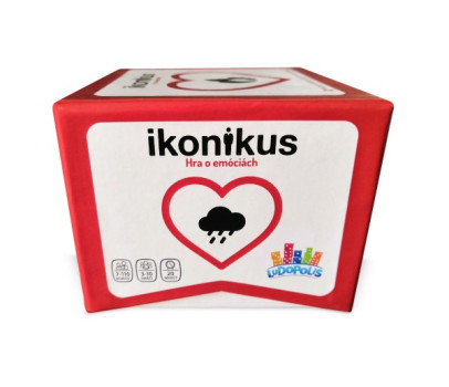 Ikonikus - Hra o emocích společenská hra v krabičce 10x10x7,5cm