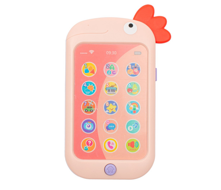 Telefon Baby Mix papoušek pink, Růžová Telefon Baby Mix papoušek pink, Růžová