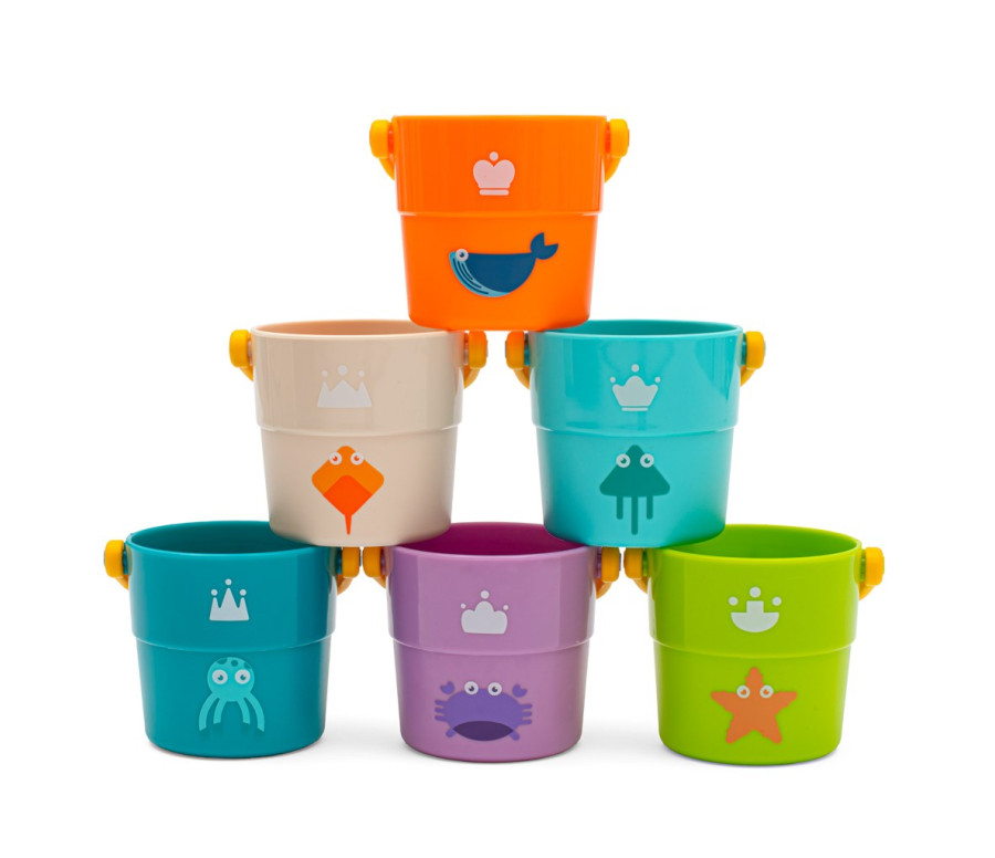 Hrací kelímky 6ks Baby Mix, Multicolor Hrací kelímky 6ks Baby Mix, Multicolor