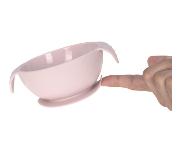 Bowl Silicone 2023 pink with suction pad