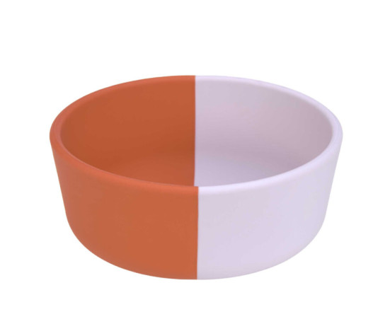 Bowl Silicone Happy Rascals Heart lavender