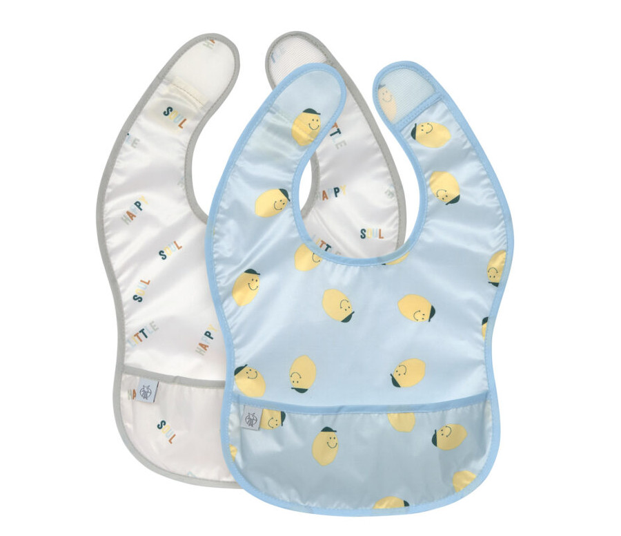 Lightweight Bib Happy Fruits lemon
