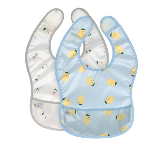 Lightweight Bib Happy Fruits lemon