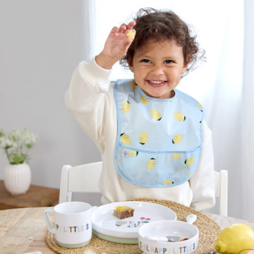 Lightweight Bib Happy Fruits lemon