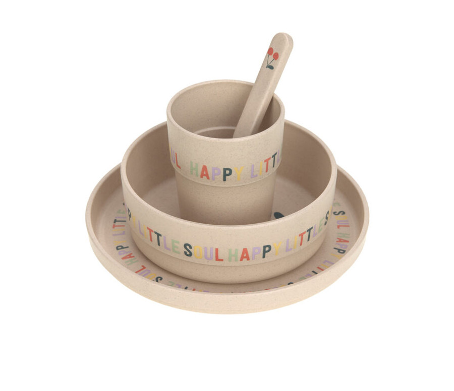 Dish Set PP/Cellulose Happy Fruits cherry