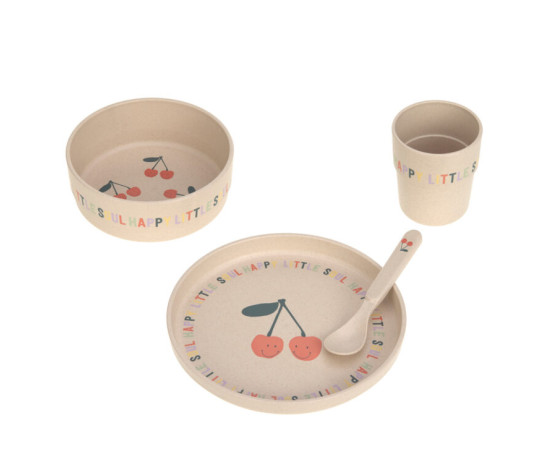 Dish Set PP/Cellulose Happy Fruits cherry