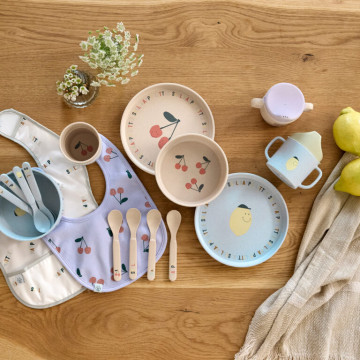 Dish Set PP/Cellulose Happy Fruits cherry