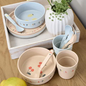 Dish Set PP/Cellulose Happy Fruits cherry