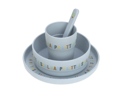Dish Set PP/Cellulose Happy Fruits lemon