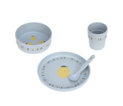 Dish Set PP/Cellulose Happy Fruits lemon