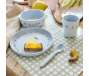 Dish Set PP/Cellulose Happy Fruits lemon