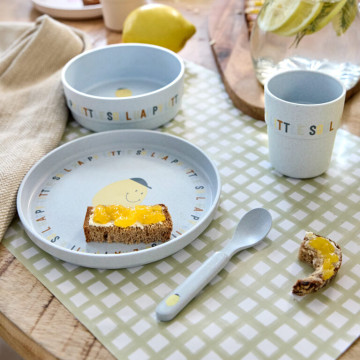 Dish Set PP/Cellulose Happy Fruits lemon
