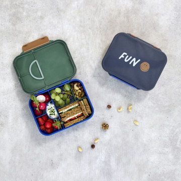 Lunchbox Bento Little Gang smile navy