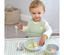 Dish Set Silicone Section Happy Fruits lemon