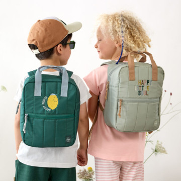 Mini Square Backpack Little Gang lemon dark green