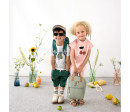 Mini Square Backpack Little Gang lemon dark green