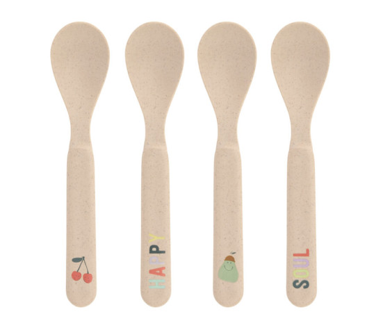 Spoon Set PP/Cellulose Happy Fruits cherry