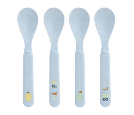 Spoon Set PP/Cellulose Happy Fruits lemon