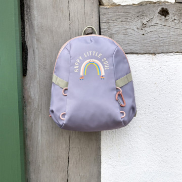 Tiny Backpack Outdoor Rainbow pastel lilac