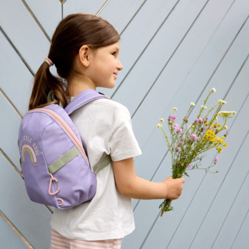 Tiny Backpack Outdoor Rainbow pastel lilac