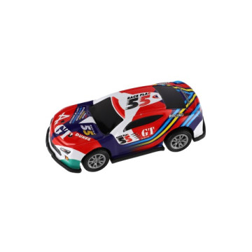 Auto závodní 6ks kov/plast 7cm na zpětné natažení v sáčku