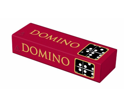 Domino společenská hra dřevo 28ks v krabičce 15,5x3,5x5cm