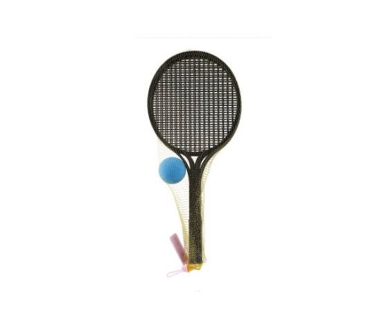 Soft tenis plast černý 53cm+míček v síťce