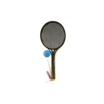 Soft tenis plast černý 53cm+míček v síťce