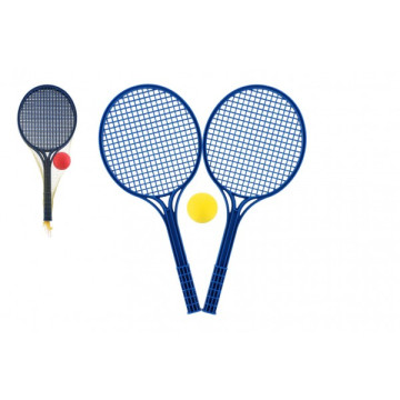 Soft tenis plast barevný 53cm+míček v síťce