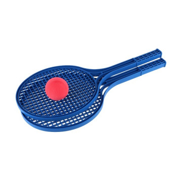 Soft tenis plast barevný 53cm+míček v síťce