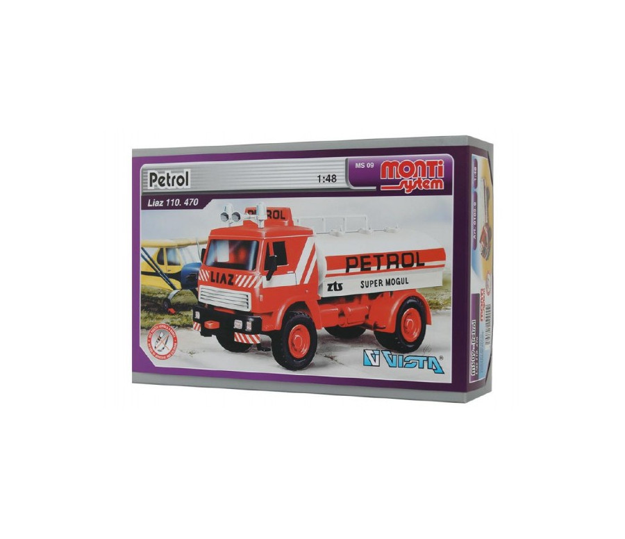 Stavebnice Monti System MS 09 Petrol Liaz 1:48 v krabici 22x15x6cm