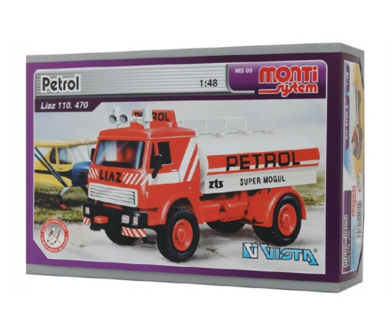 Stavebnice Monti System MS 09 Petrol Liaz 1:48 v krabici 22x15x6cm