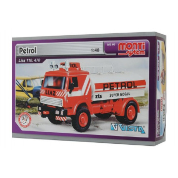 Stavebnice Monti System MS 09 Petrol Liaz 1:48 v krabici 22x15x6cm