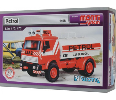 Stavebnice Monti System MS 09 Petrol Liaz 1:48 v krabici 22x15x6cm