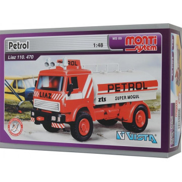 Stavebnice Monti System MS 09 Petrol Liaz 1:48 v krabici 22x15x6cm