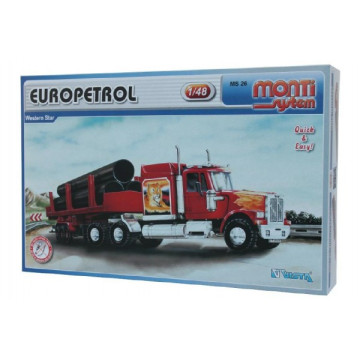 Stavebnice Monti System MS 26 Europetrol Western star 1:48 v krabici 32x20,5x7,5cm