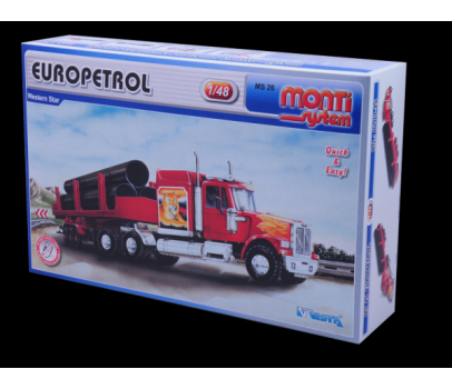 Stavebnice Monti System MS 26 Europetrol Western star 1:48 v krabici 32x20,5x7,5cm