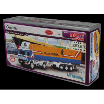 Stavebnice Monti System MS 08.1 Camion Liaz Special Turbo 1:48 v krabici 31,5x16,5x7,5cm