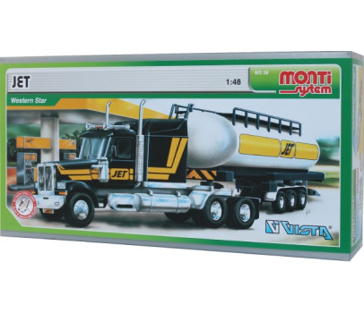 Stavebnice Monti System MS 38 JET Western Star 1:48 v krabici 32x17x8cm