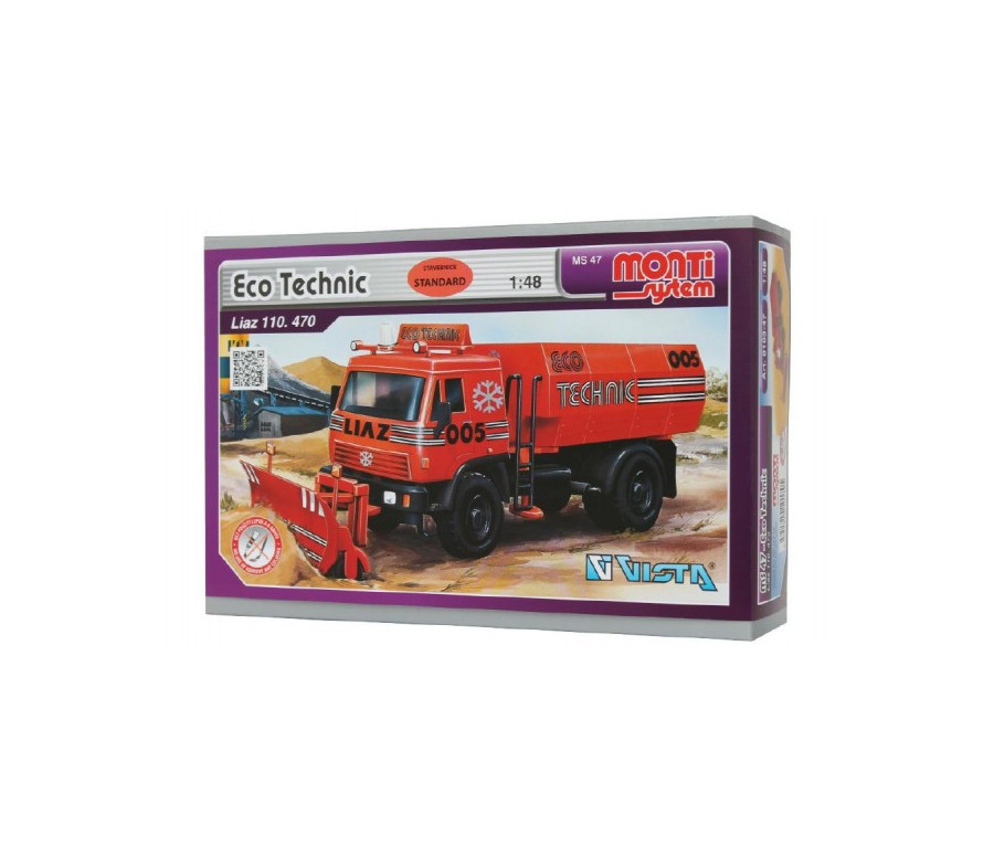 Stavebnice Monti System MS 47 Eco Technic Liaz 1:48 v krabici 22x15x6cm