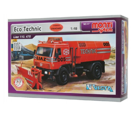 Stavebnice Monti System MS 47 Eco Technic Liaz 1:48 v krabici 22x15x6cm