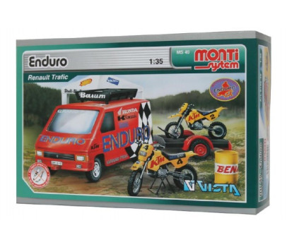 Stavebnice Monti System MS 49 Enduro Renault Trafic 1:35 v krabici 22x15x6cm