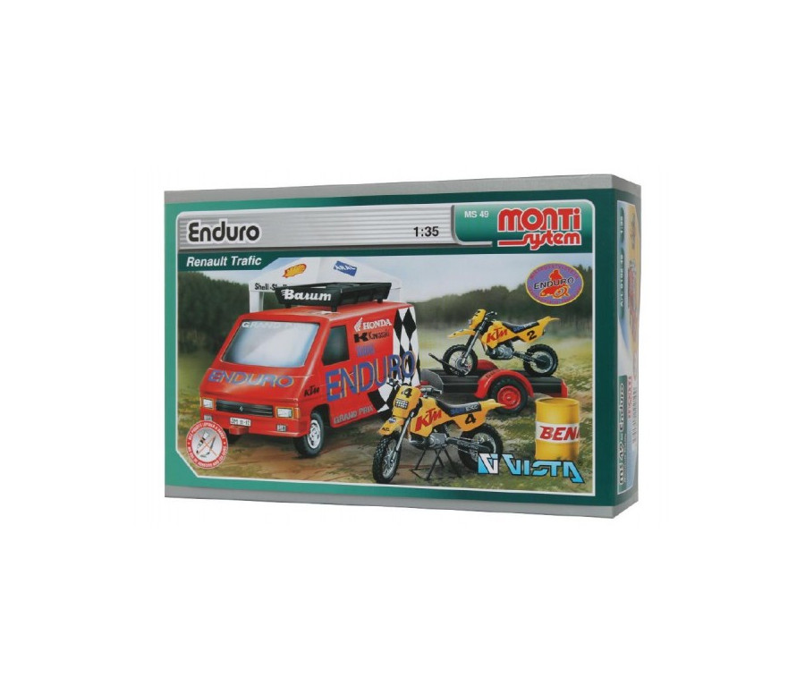 Stavebnice Monti System MS 49 Enduro Renault Trafic 1:35 v krabici 22x15x6cm