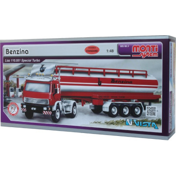 Stavebnice Monti System MS 08.3 Benzina Liaz 1:48 v krabici 31,5x16,5x7,5cm