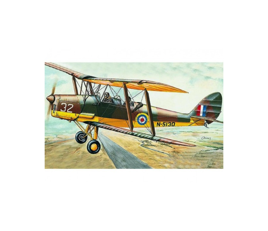 Model D.H.82 Tiger Moth 15,4x19cm v krabici 31x13,5x3,5cm