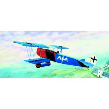 Model Fokker D-VII 15,2x19,3cm v krabici 31x13,5x3,5cm