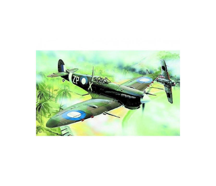 Model Supermarine Spitfire MK.VC 12,8x15,3cm v krabici 25x14,5x4,5cm