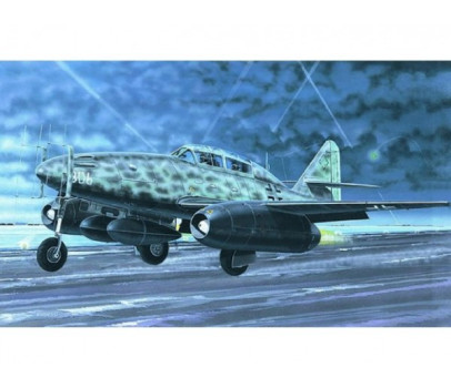 Model Messerschmitt Me262 B-1a/U1 14,7x17,4cm v krabici 25x14,5x4,5cm