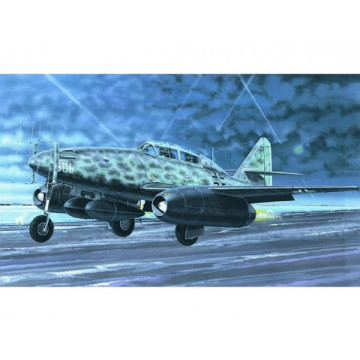 Model Messerschmitt Me262 B-1a/U1 14,7x17,4cm v krabici 25x14,5x4,5cm