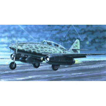 Model Messerschmitt Me262 B-1a/U1 14,7x17,4cm v krabici 25x14,5x4,5cm